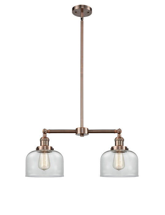 Innovations 209-AC-G72-LED LED Island Pendant, Antique Copper