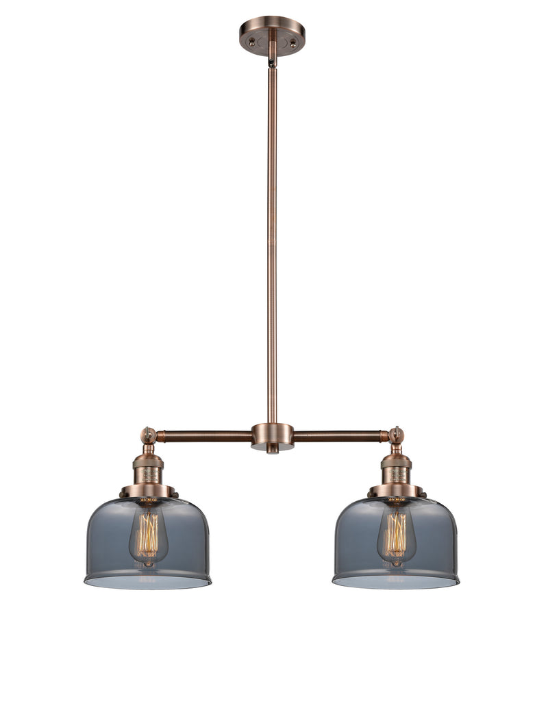 Innovations 209-AC-G73-LED LED Island Pendant, Antique Copper