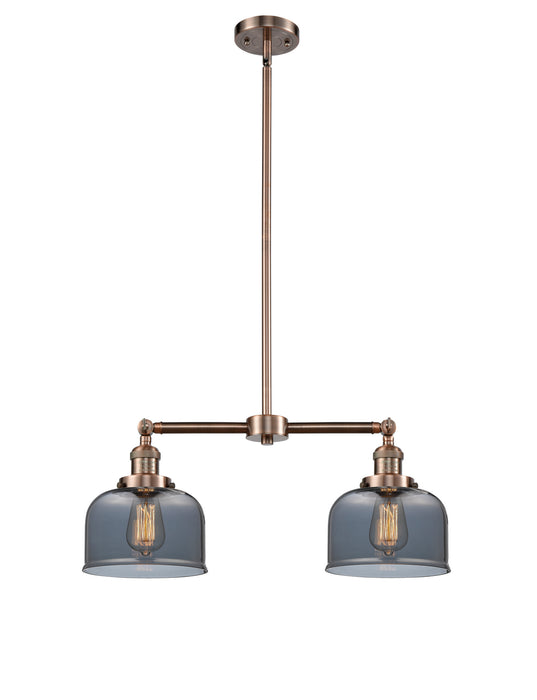Innovations 209-AC-G73-LED LED Island Pendant, Antique Copper