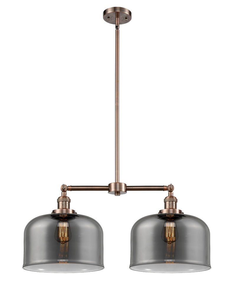 Innovations 209-AC-G73-L-LED LED Island Pendant, Antique Copper