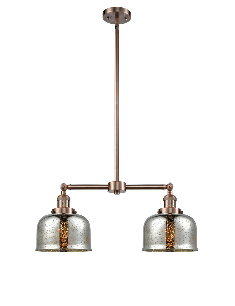 Innovations 209-AC-G78-LED LED Island Pendant, Antique Copper