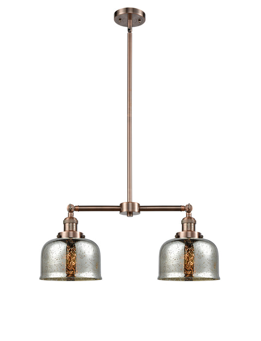 Innovations 209-AC-G78-LED LED Island Pendant, Antique Copper