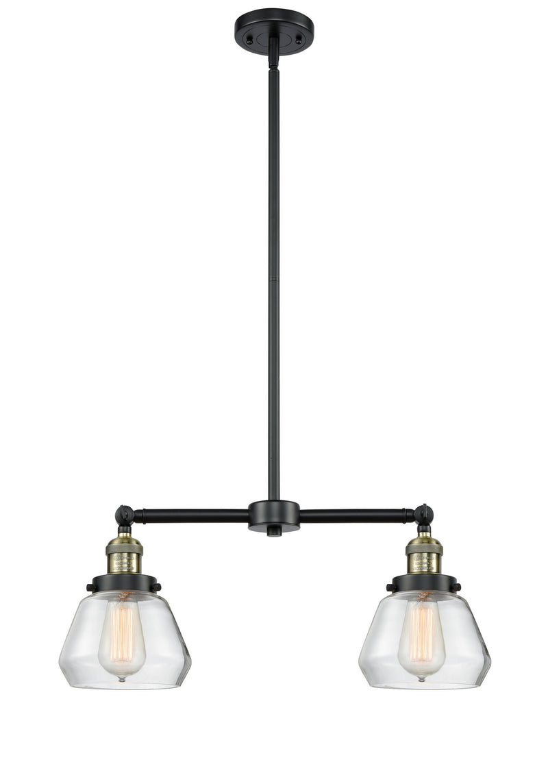Innovations 209-BAB-G172 Two Light Island Pendant, Black Antique Brass