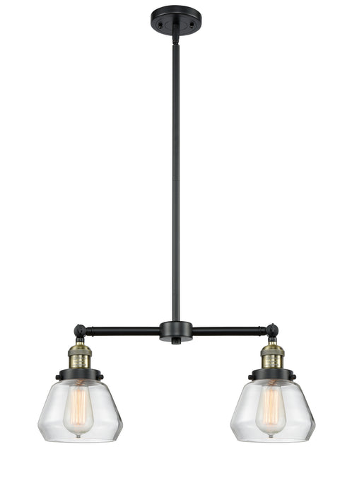 Innovations 209-BAB-G172 Two Light Island Pendant, Black Antique Brass