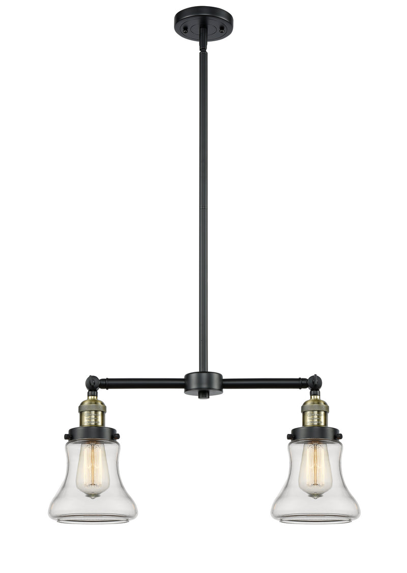 Innovations 209-BAB-G192 Two Light Island Pendant, Black Antique Brass