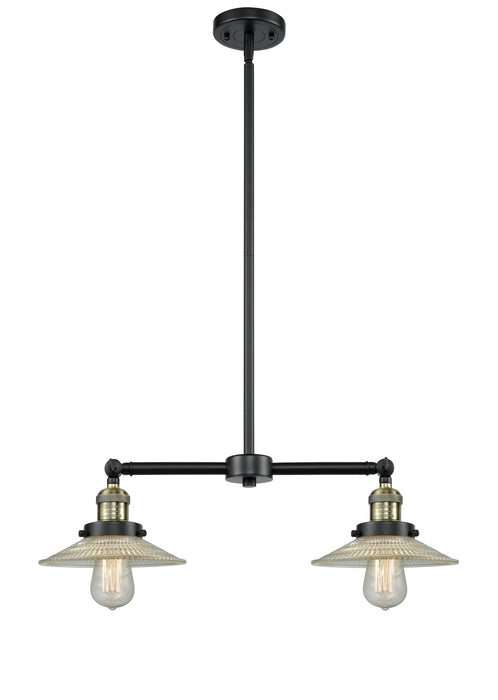 Innovations 209-BAB-G2 Two Light Island Pendant, Black Antique Brass