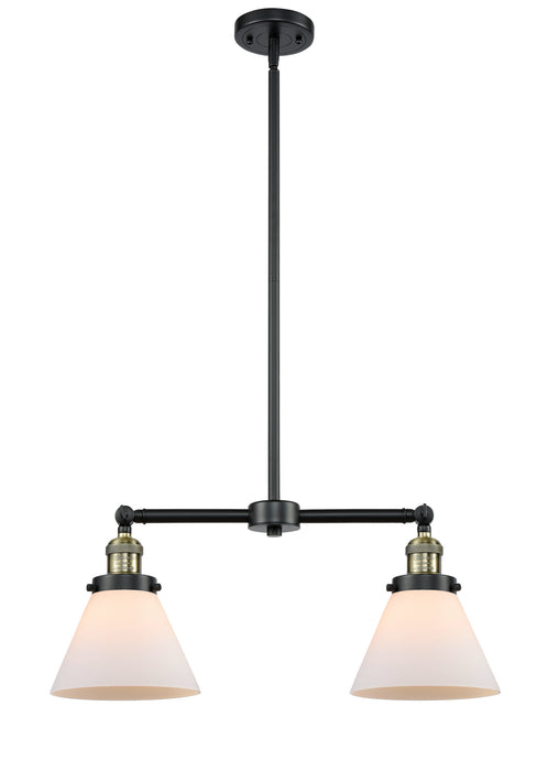 Innovations 209-BAB-G41 Two Light Island Pendant, Black Antique Brass