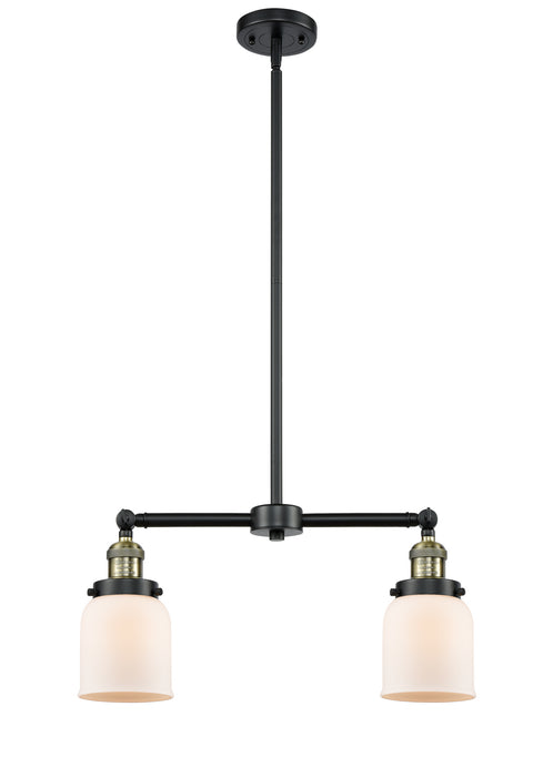 Innovations 209-BAB-G51 Two Light Island Pendant, Black Antique Brass