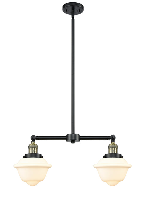 Innovations 209-BAB-G531 Two Light Island Pendant, Black Antique Brass