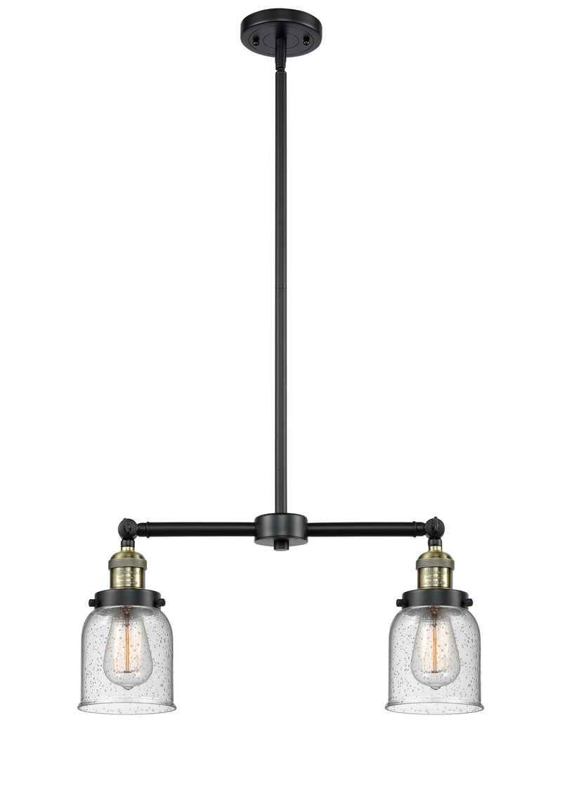 Innovations 209-BAB-G54 Two Light Island Pendant, Black Antique Brass