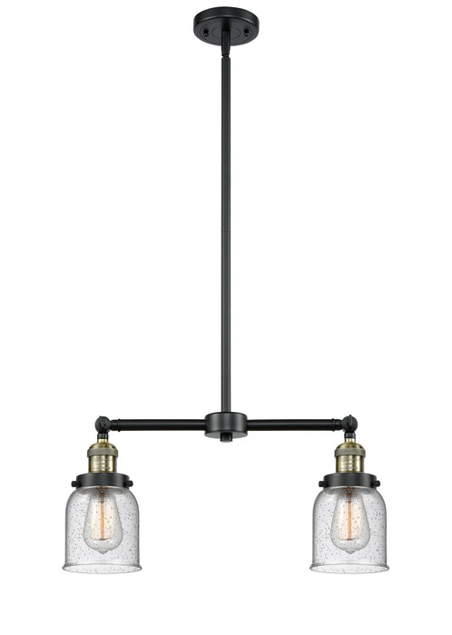 Innovations 209-BAB-G54 Two Light Island Pendant, Black Antique Brass