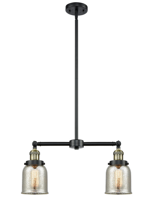 Innovations 209-BAB-G58 Two Light Island Pendant, Black Antique Brass