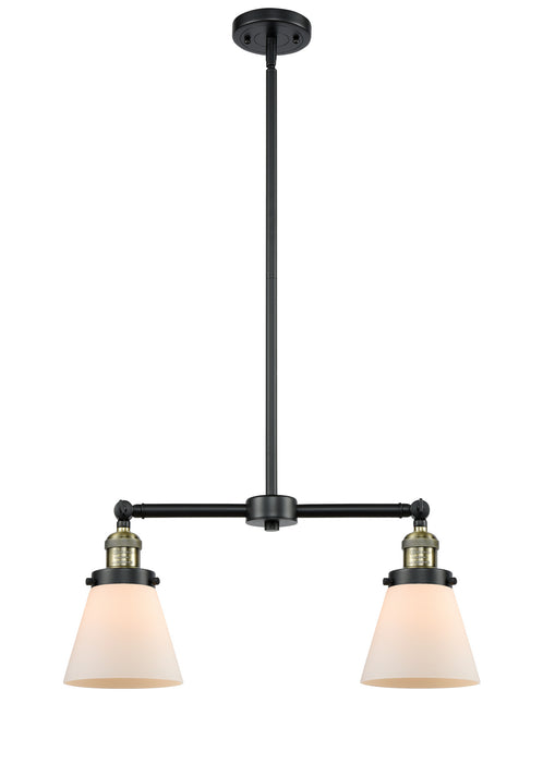 Innovations 209-BAB-G61 Two Light Island Pendant, Black Antique Brass