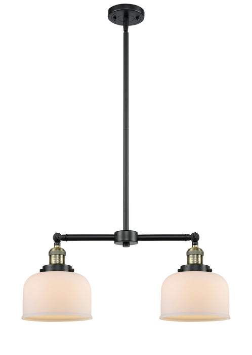 Innovations 209-BAB-G71 Two Light Island Pendant, Black Antique Brass