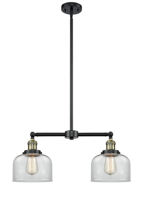Innovations 209-BAB-G72 Two Light Island Pendant, Black Antique Brass