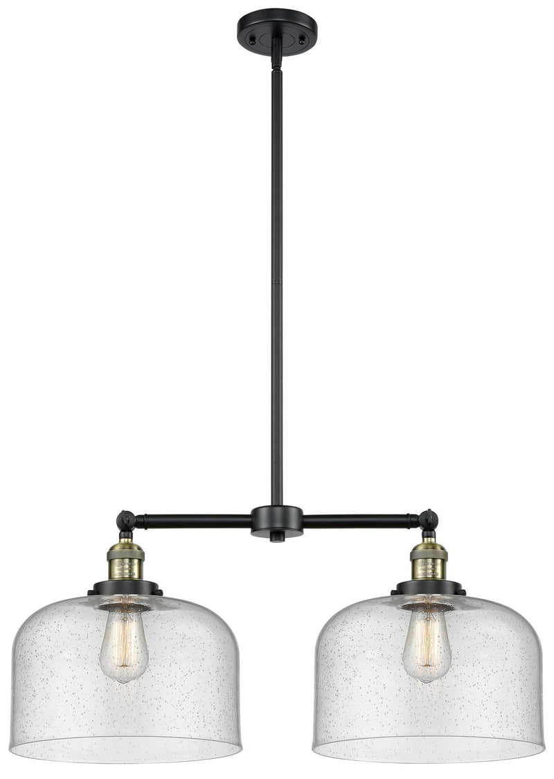 Innovations 209-BAB-G74-L-LED LED Island Pendant, Black Antique Brass