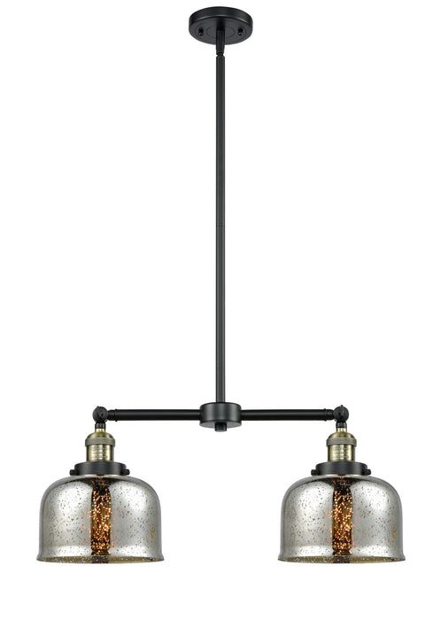 Innovations 209-BAB-G78 Two Light Island Pendant, Black Antique Brass
