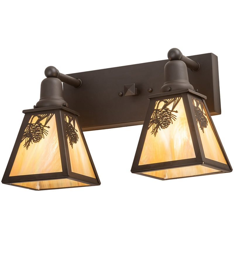 Meyda Tiffany 210481 Two Light Vanity, Oil Rubbed Bronze
