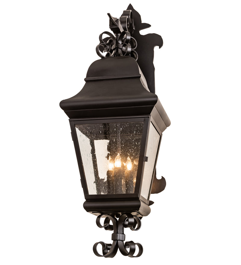 Meyda Tiffany 210564 Three Light Wall Sconce, Blackwash