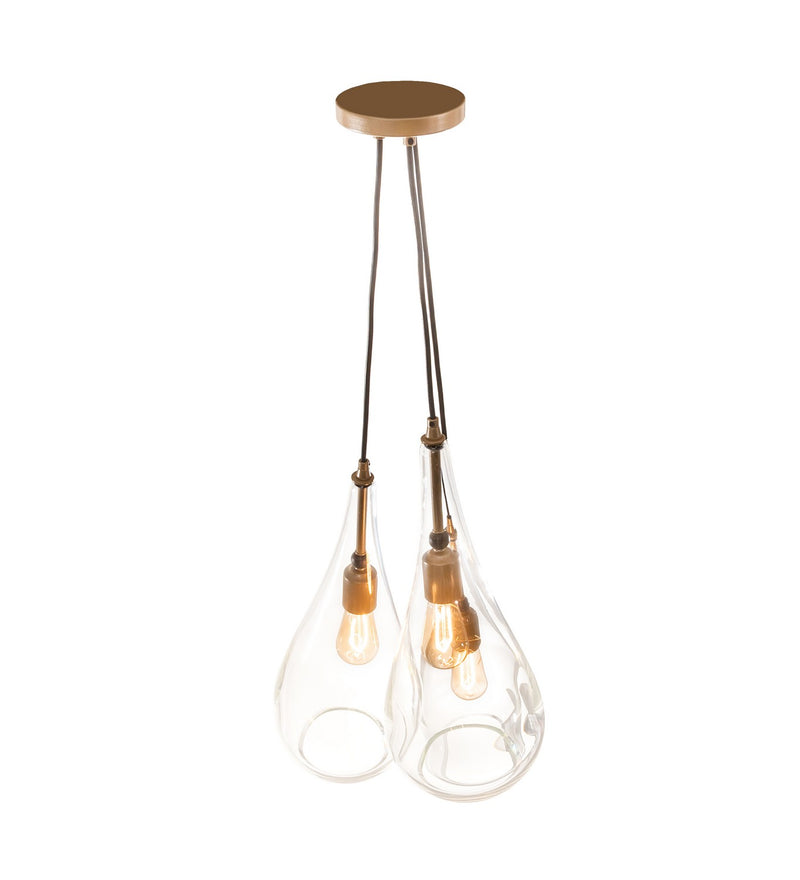Meyda Tiffany 210843 Three Light Pendant, Champagne Metallic