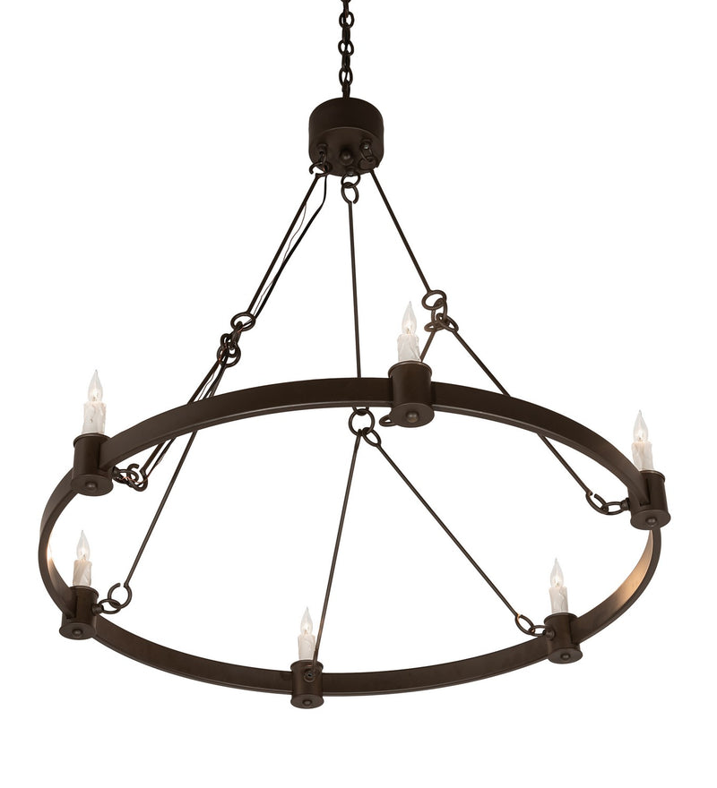 Meyda Tiffany 210880 Six Light Chandelier, Oil Rubbed Bronze