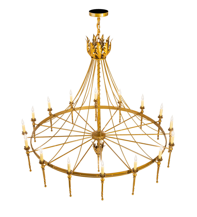 Meyda Tiffany 211951 16 Light Chandelier, Transparent Gold Over Nickel