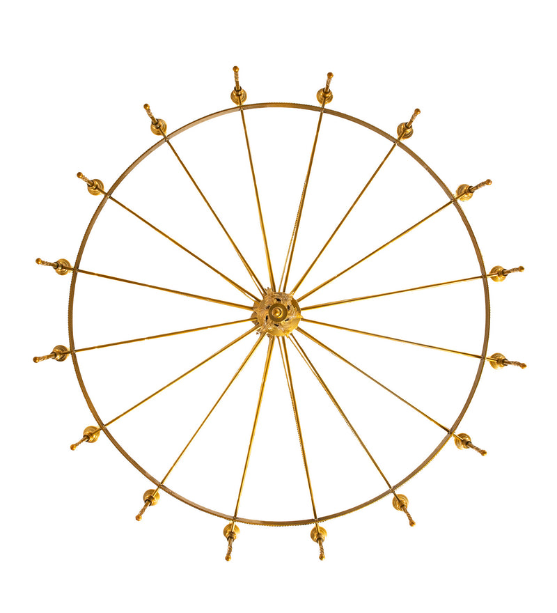 Meyda Tiffany 211951 16 Light Chandelier, Transparent Gold Over Nickel