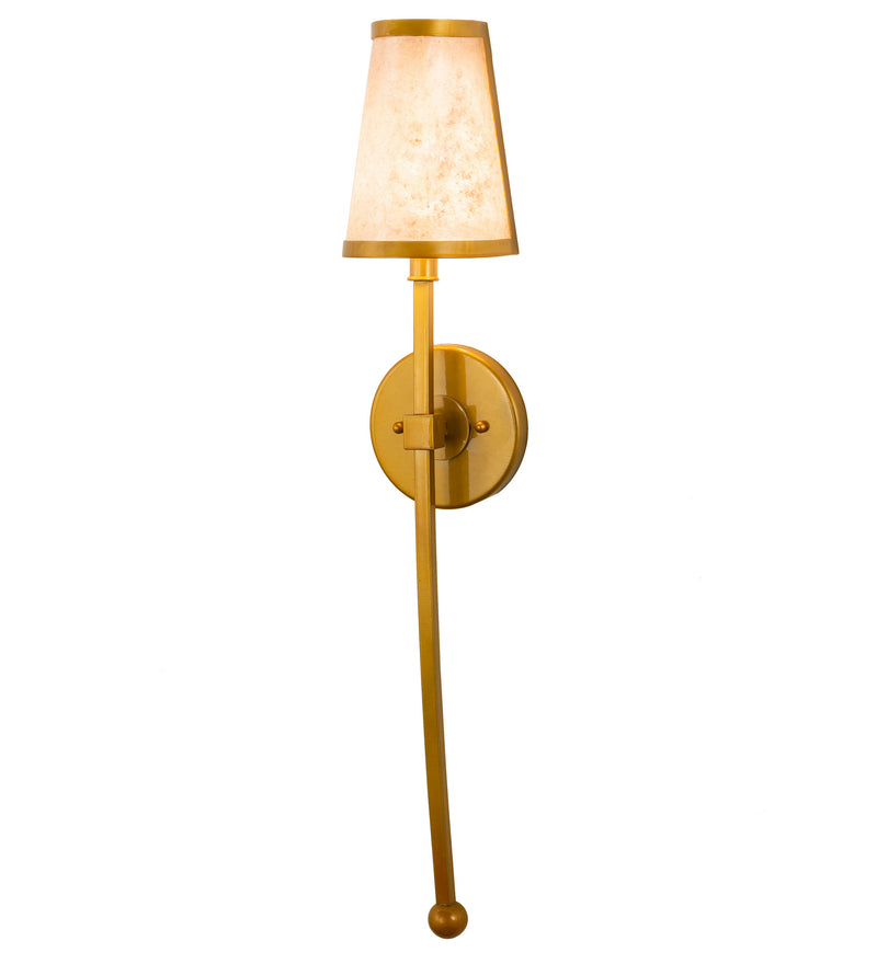 Meyda Tiffany 211957 One Light Wall Sconce, Transparnet Gold Over Nickel