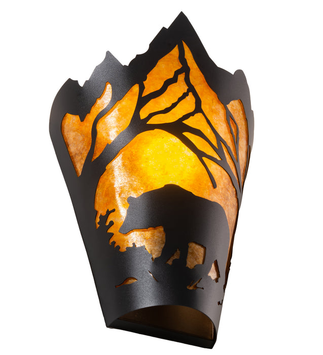 Meyda Tiffany 212504 One Light Wall Sconce, Textured Black