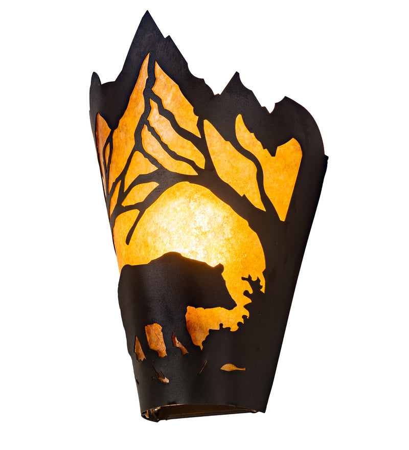 Meyda Tiffany 212506 One Light Wall Sconce, Textured Black