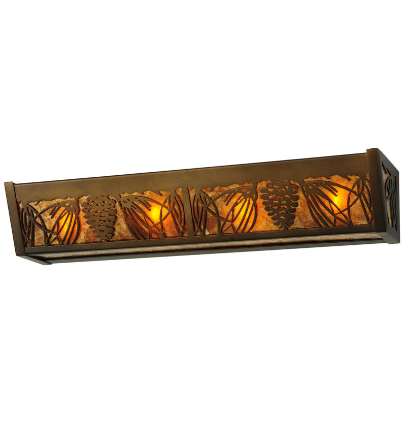 Meyda Tiffany 212668 Four Light Vanity, Antique Copper