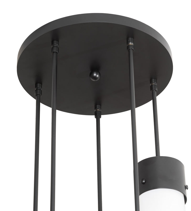 Meyda Tiffany 213444 Five Light Pendant, Solar Black