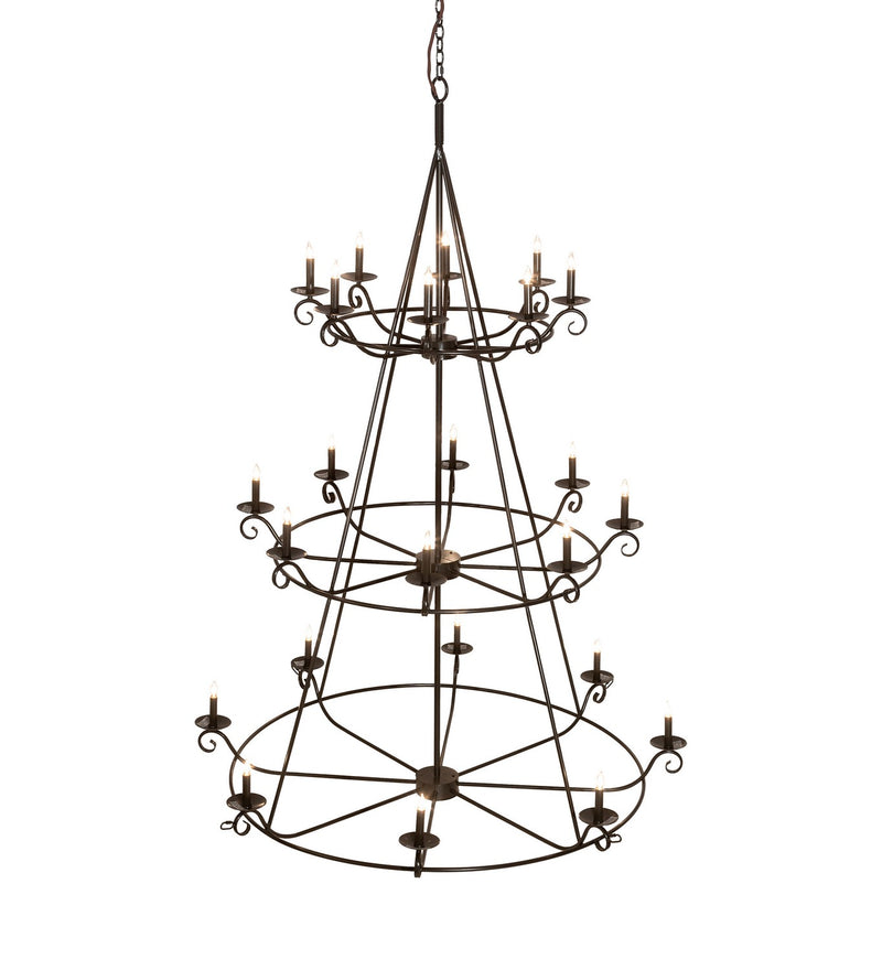 Meyda Tiffany 214036 24 Light Chandelier, Timeless Bronze