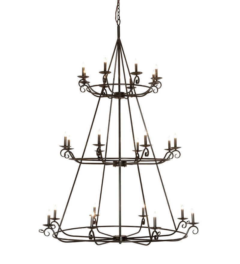 Meyda Tiffany 214036 24 Light Chandelier, Timeless Bronze