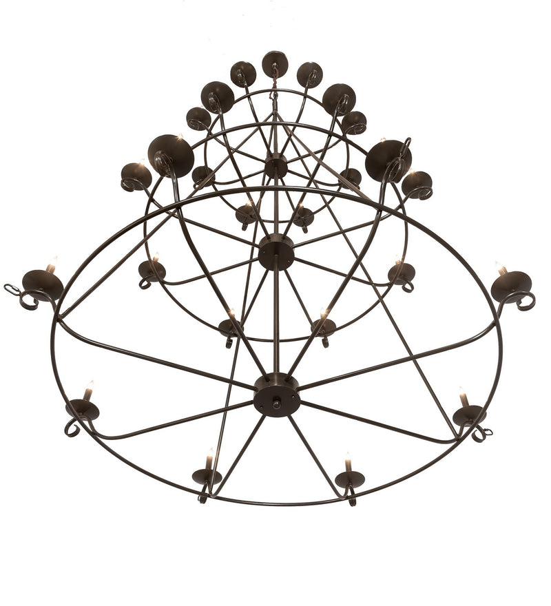 Meyda Tiffany 214036 24 Light Chandelier, Timeless Bronze