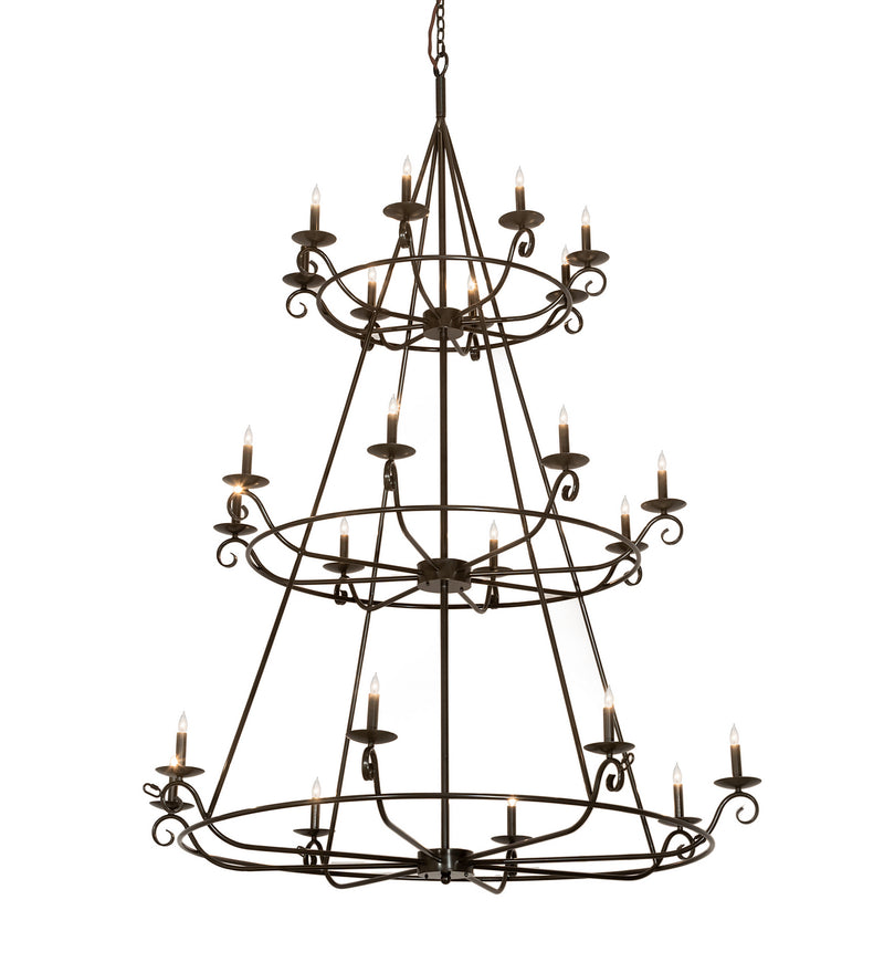Meyda Tiffany 214036 24 Light Chandelier, Timeless Bronze