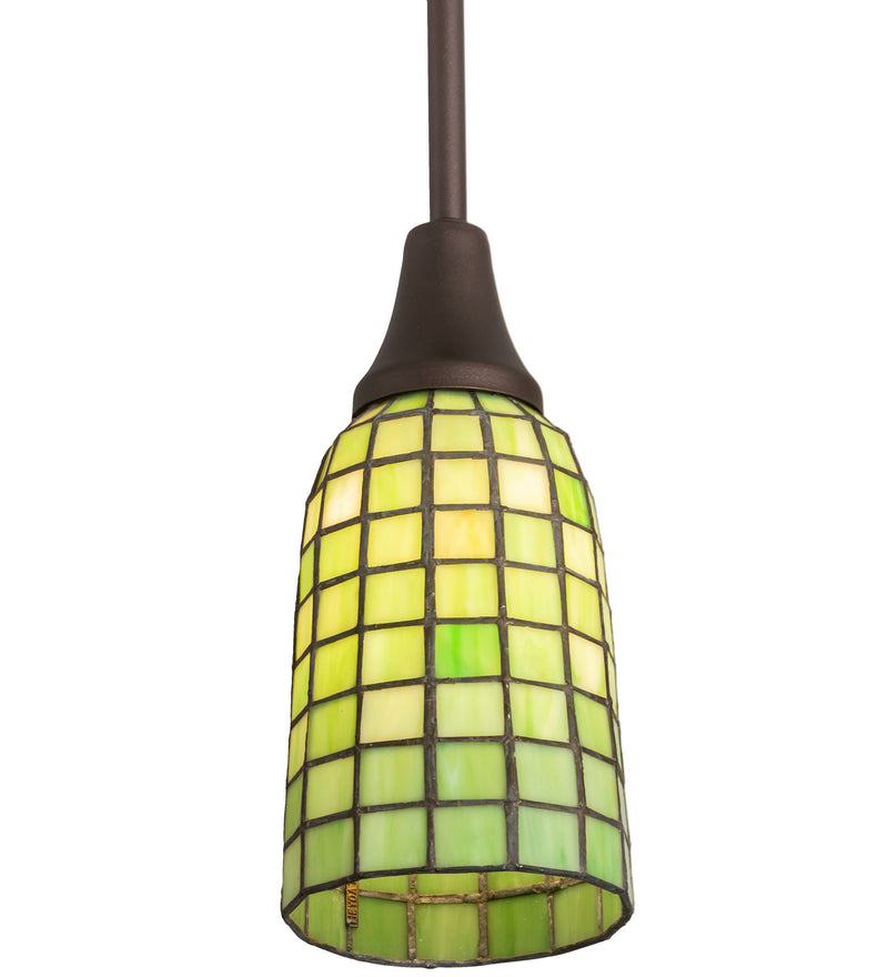 Meyda Tiffany 214131 One Light Mini Pendant, Mahogany Bronze