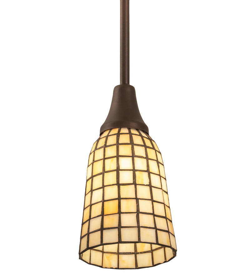 Meyda Tiffany 214132 One Light Mini Pendant, Mahogany Bronze