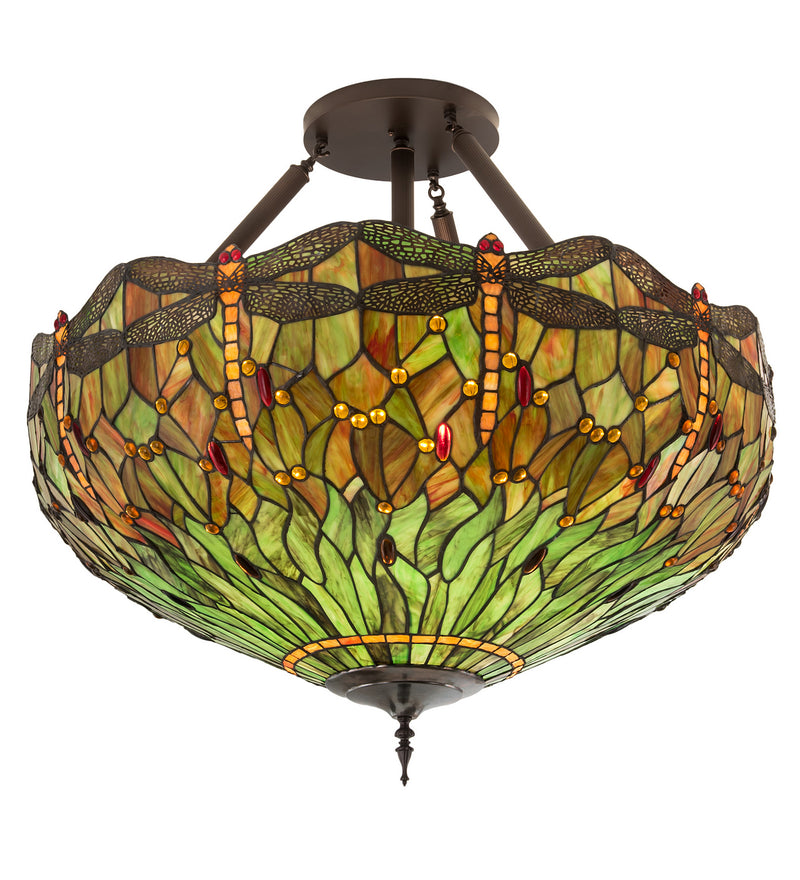 Meyda Tiffany 214169 Five Light Pendant, Mahogany Bronze