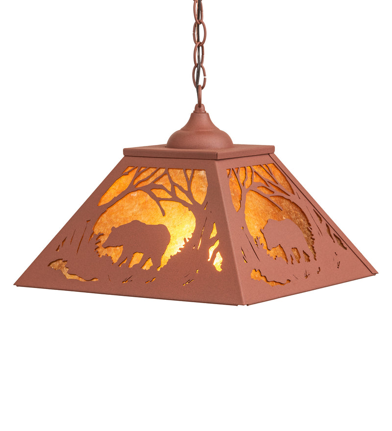 Meyda Tiffany 37740 Two Light Pendant, Rust