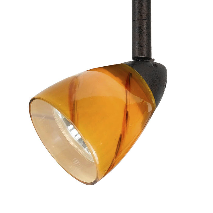 Cal Lighting HT-954-RU/YELS One Light Track Fixture, Rust