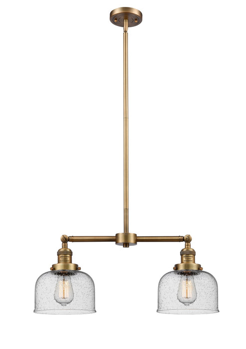 Innovations 209-BB-G74-LED LED Island Pendant, Brushed Brass