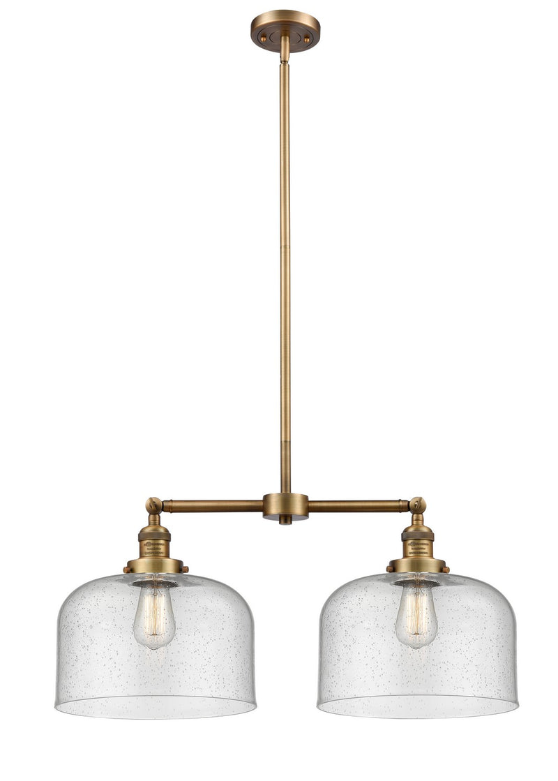 Innovations 209-BB-G74-L-LED LED Island Pendant, Brushed Brass