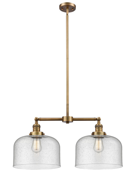 Innovations 209-BB-G74-L-LED LED Island Pendant, Brushed Brass