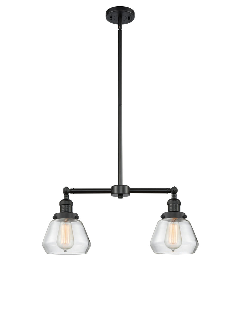 Innovations 209-BK-G172 Two Light Island Pendant, Matte Black