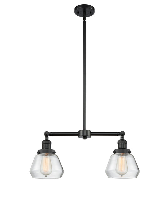 Innovations 209-BK-G172 Two Light Island Pendant, Matte Black