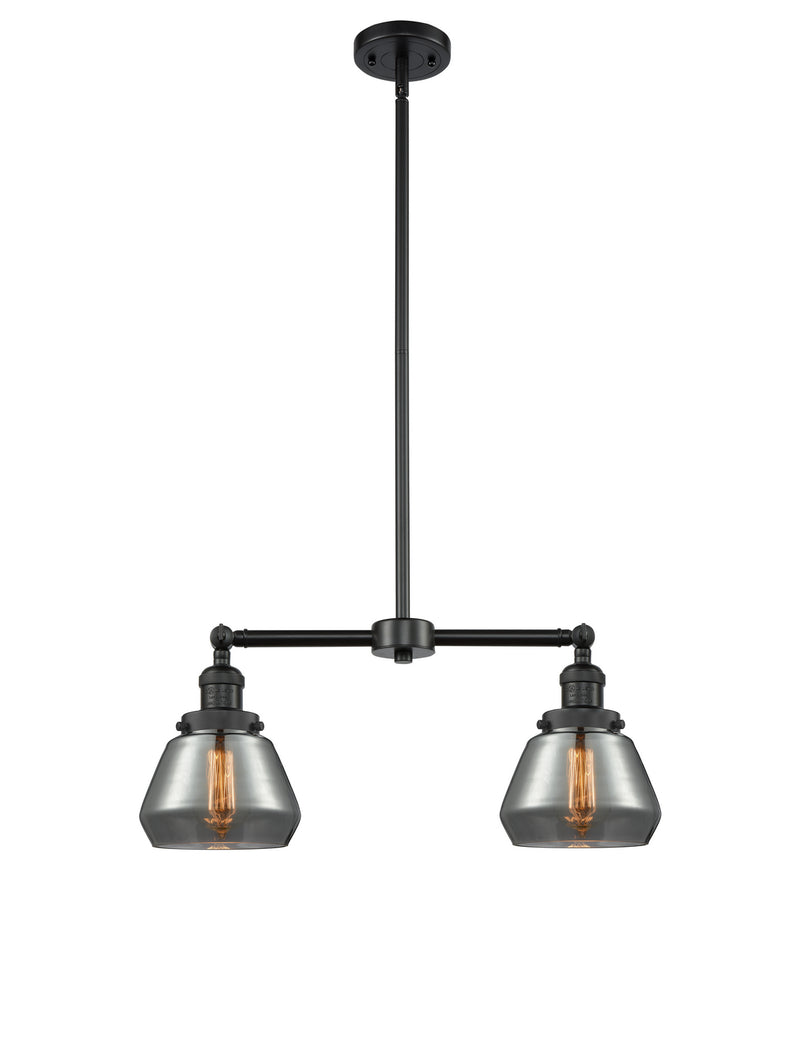 Innovations 209-BK-G173 Two Light Island Pendant, Matte Black