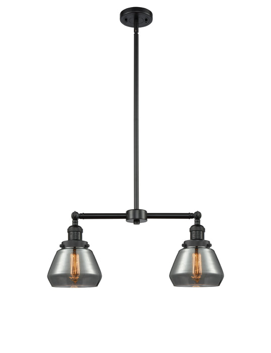 Innovations 209-BK-G173 Two Light Island Pendant, Matte Black