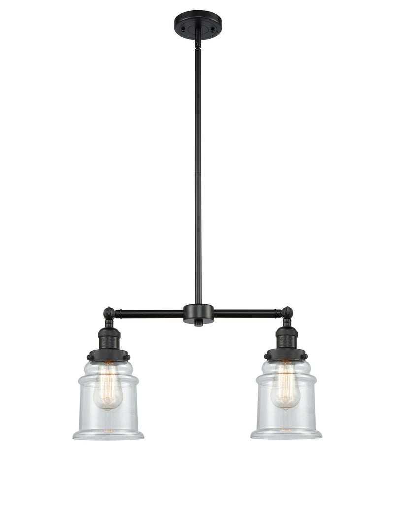 Innovations 209-BK-G182 Two Light Island Pendant, Matte Black