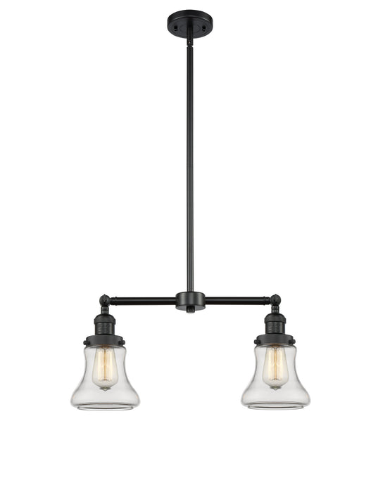 Innovations 209-BK-G192 Two Light Island Pendant, Matte Black